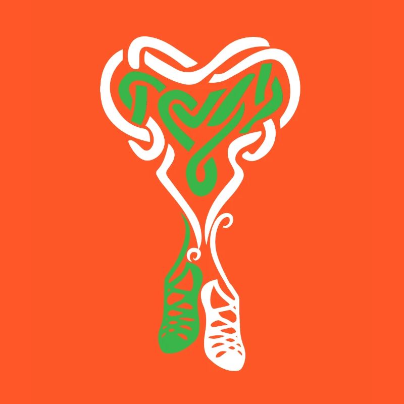 Irish Step Dancing Celtic Knot Heart