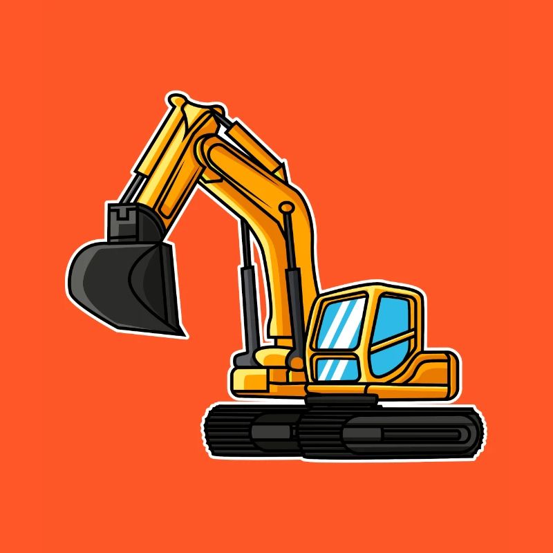 Bagger Geschenkidee Kind Baggerfahrer Baustelle