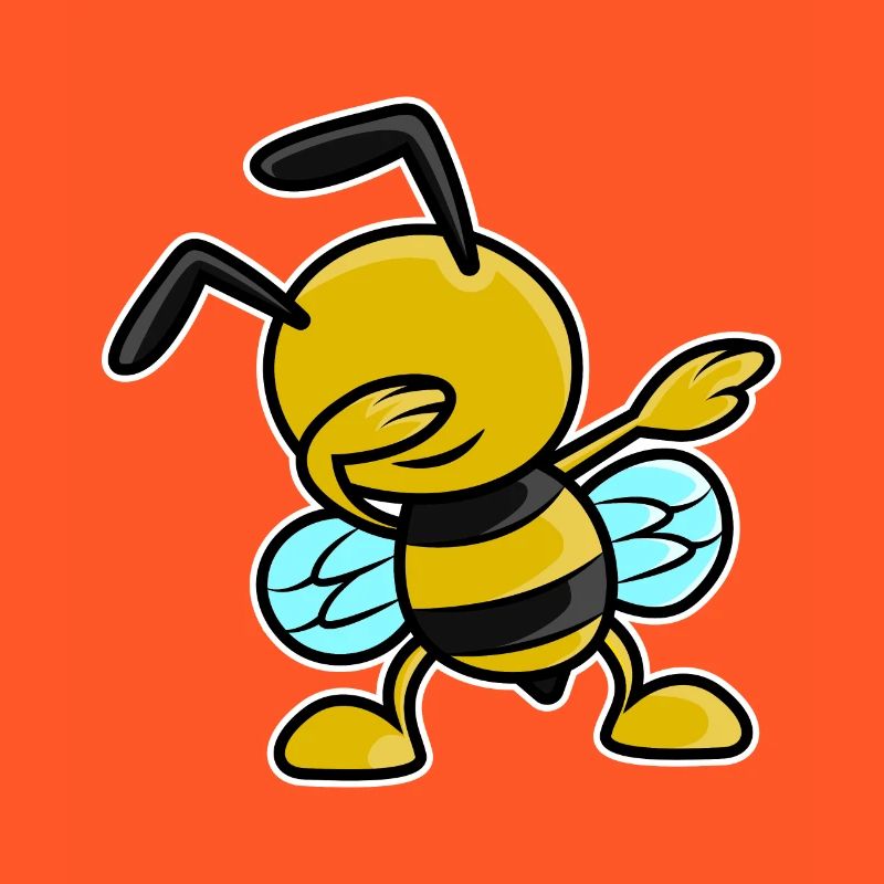 Bee dabbing cool trend dab dance beekeeper gift