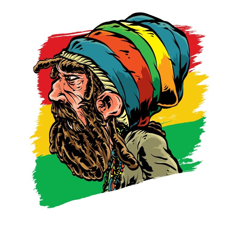 Rastafarian Rastaman Dreadlocks Reggae Gift