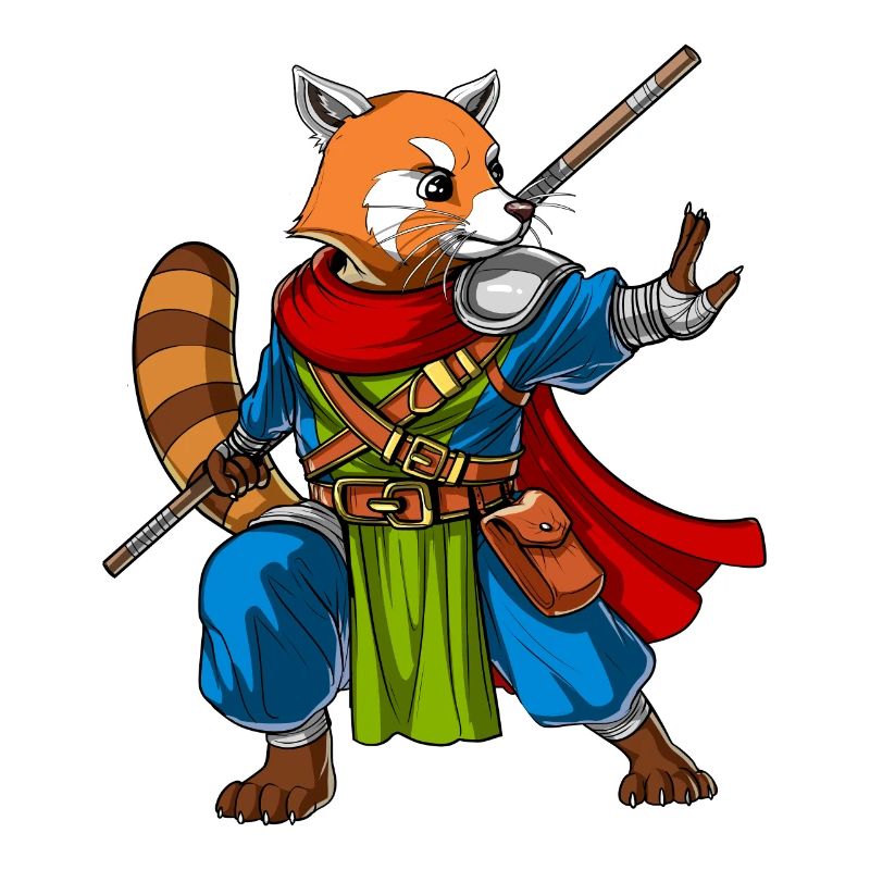 Red Panda Bear Ninja