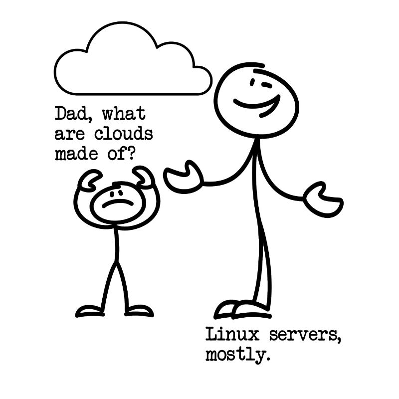 De quoi sont faits les nuages? Serveurs Linux principalement!