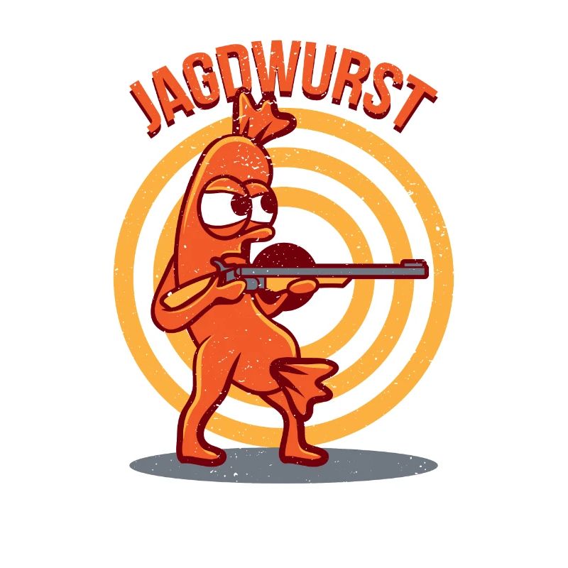 Jagdwurst Jäger Jagd Wildschein zum Jagdschein