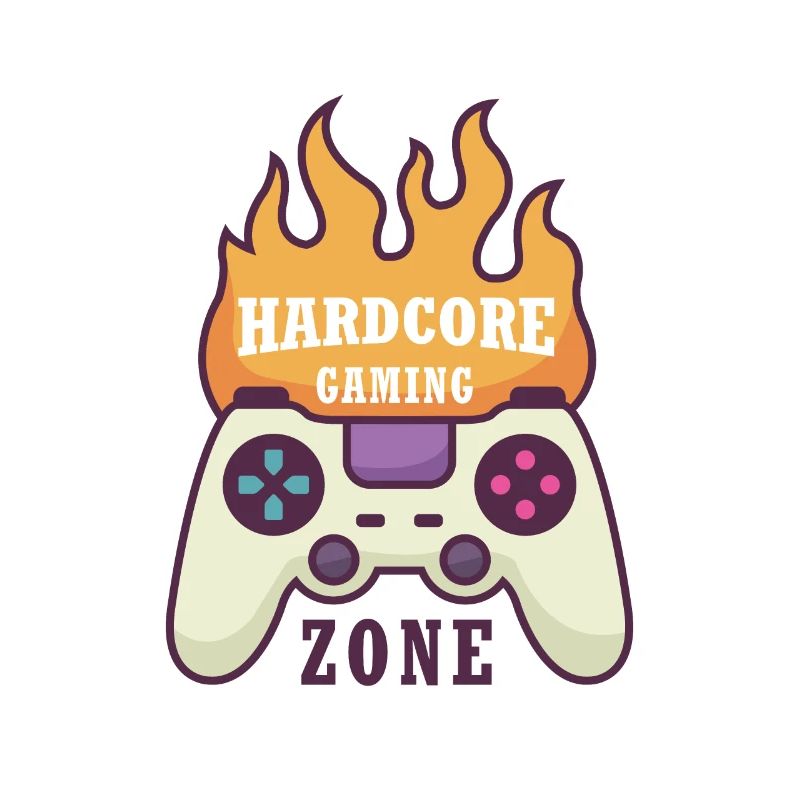 Manette de jeu en feu