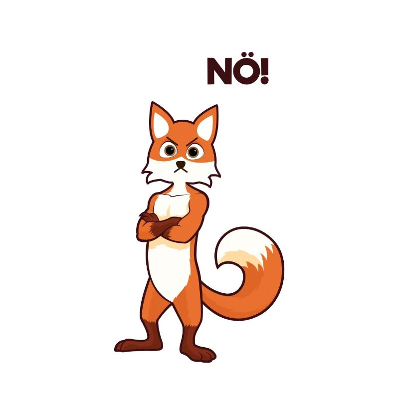 Statement Fuchs Tee I Nö Fun Design I Nein