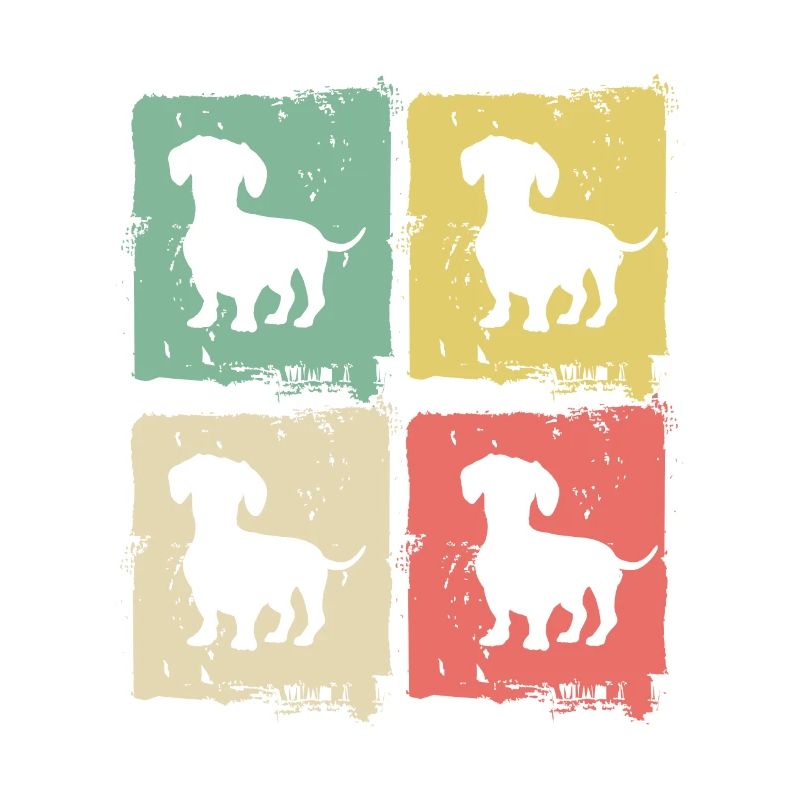 Teckel Chien Amant Chien Teckel Rétro Cadeau