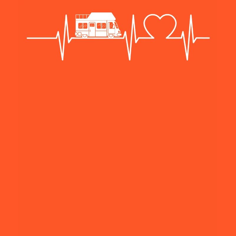Camper Heartbeat Camping Pulse Caravan EKG Gesch