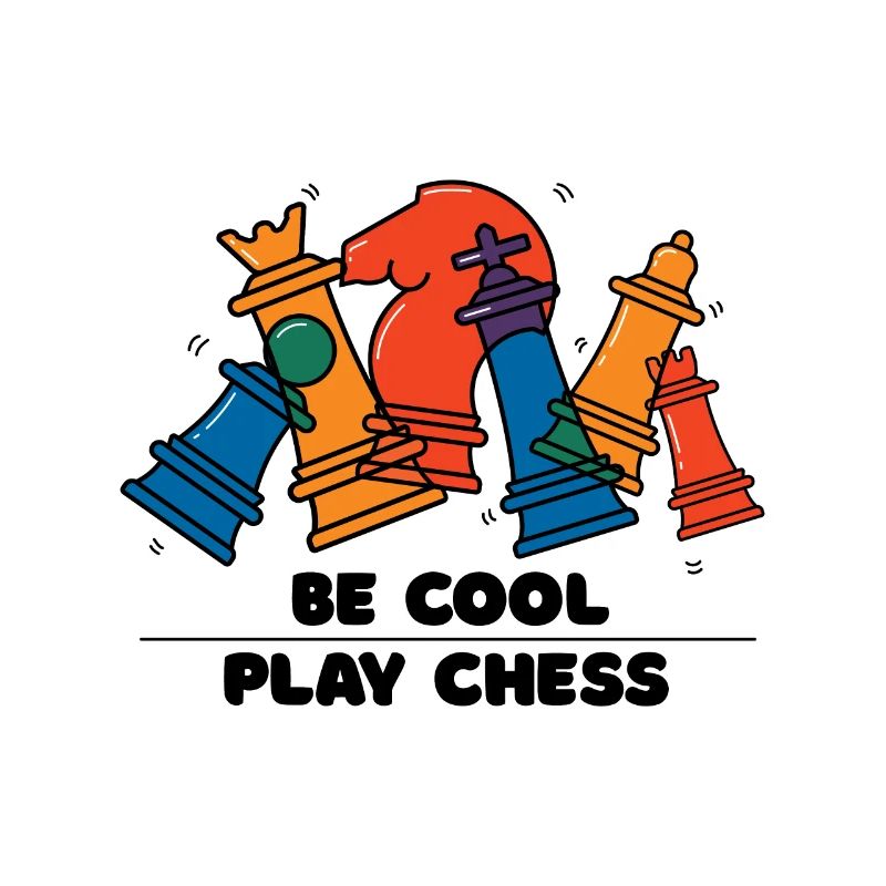 Sei cool spiel Schach Buntes Schach Geschenk
