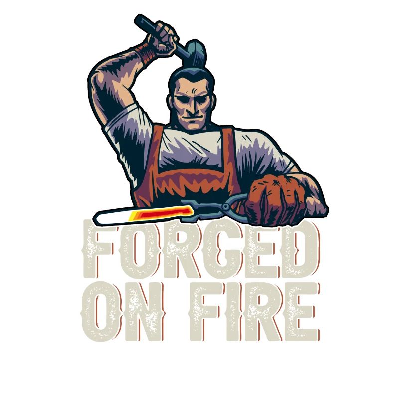 Forged Dans Fire Forgeron Métallurgique