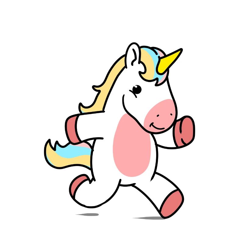 Licorne en courant