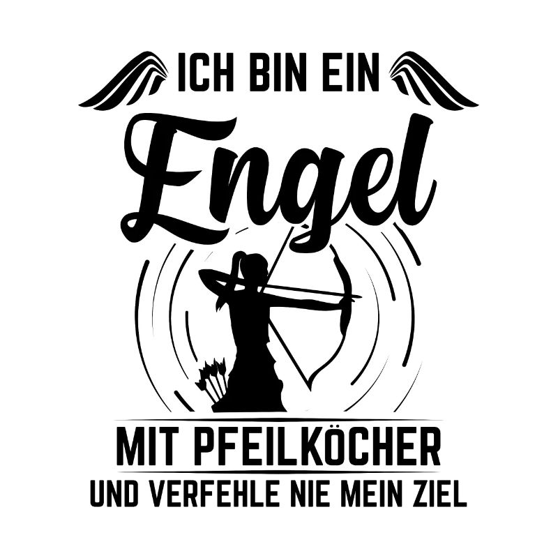 Bogenschützin Engel mit Pfeilköcher Bogenschießen