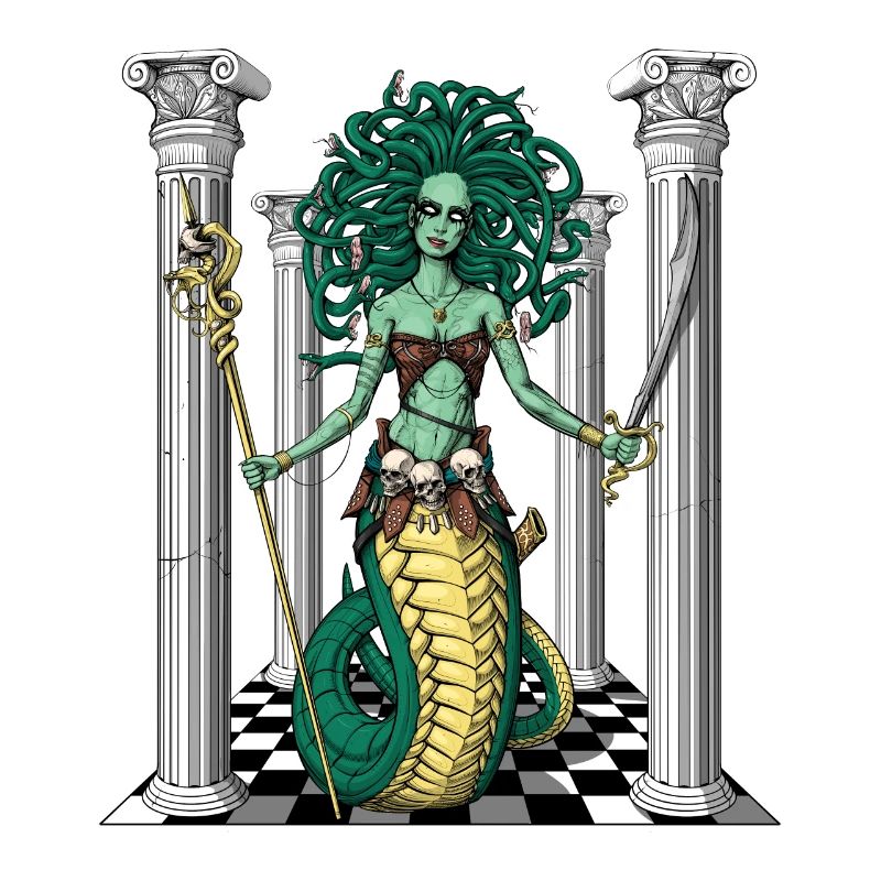 Déesse gorgone méduse