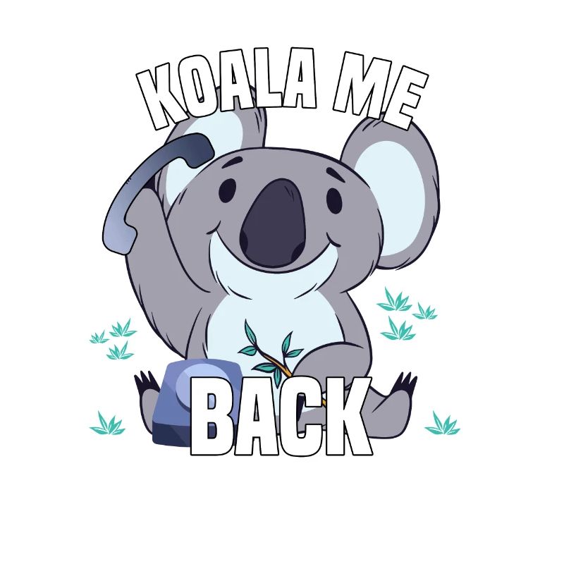 Koala me Back - Koala ours avec téléphone