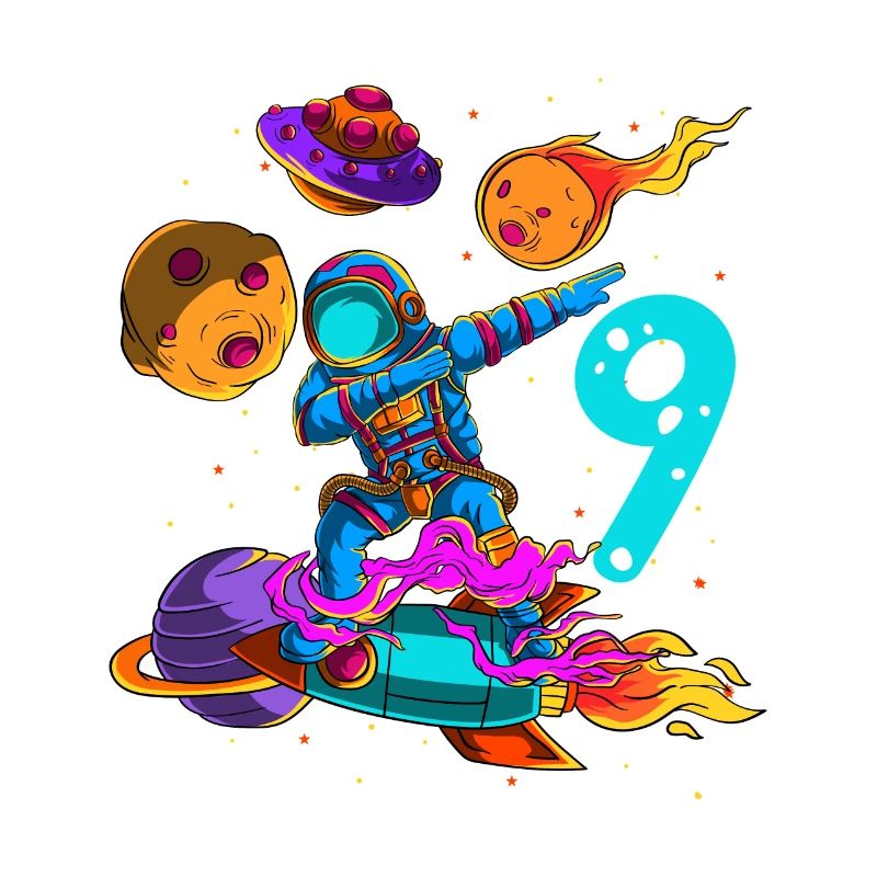 Astronaute Dans l’espace 9ème anniversaire