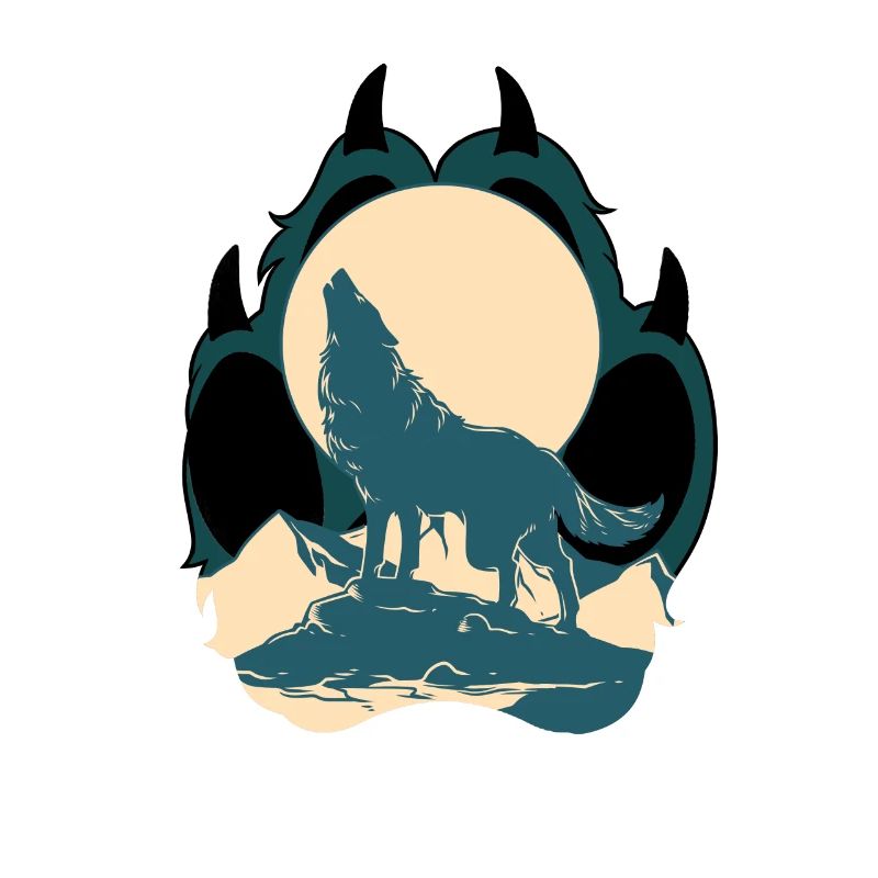 Wolf Pfote Kralle Mond Heulen