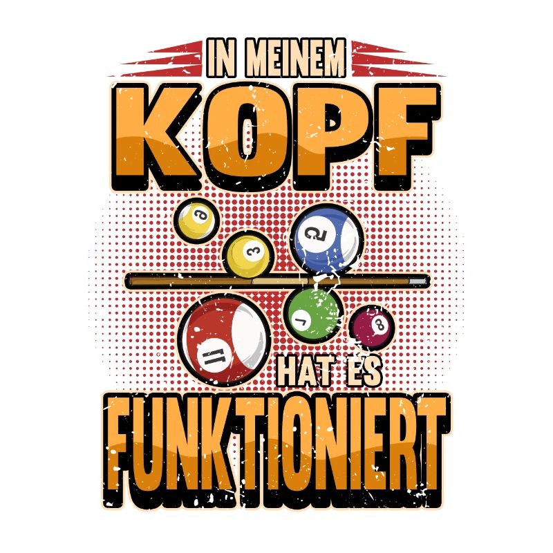 Lustig Billard Queue Billardkugel Spruch Geschenk