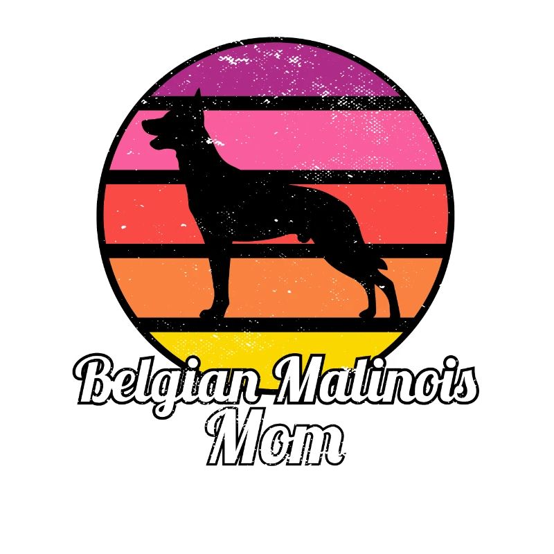 Belgian Malinois Mom I Retro Mechelaar Mom