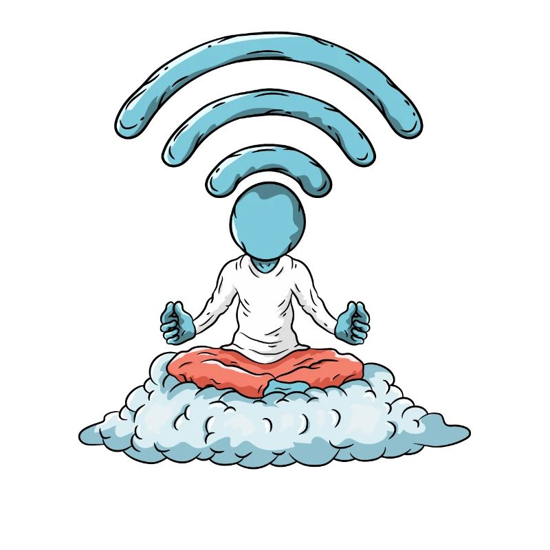 Ordinateur Nerd WiFi