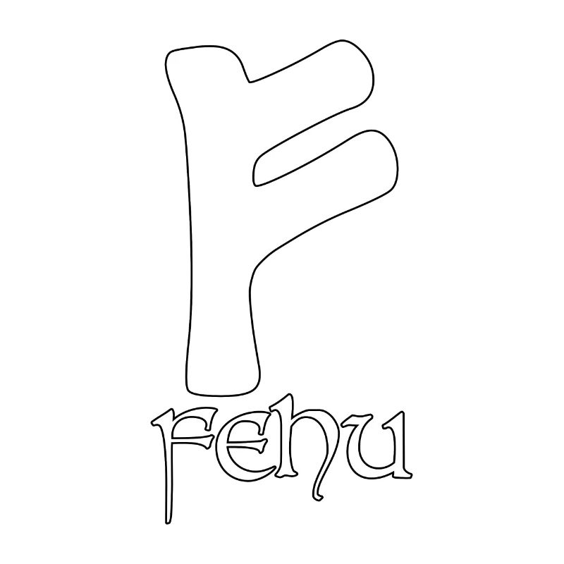 Rune Fehu Protective Rune Magical Powers