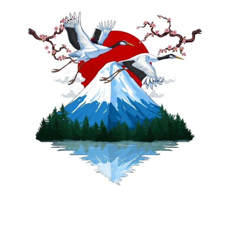 Japanse Mountain Cranes