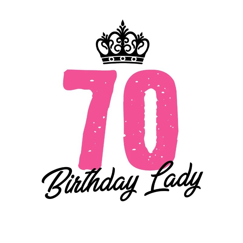 70 Jahre alte Geburtstagsdame