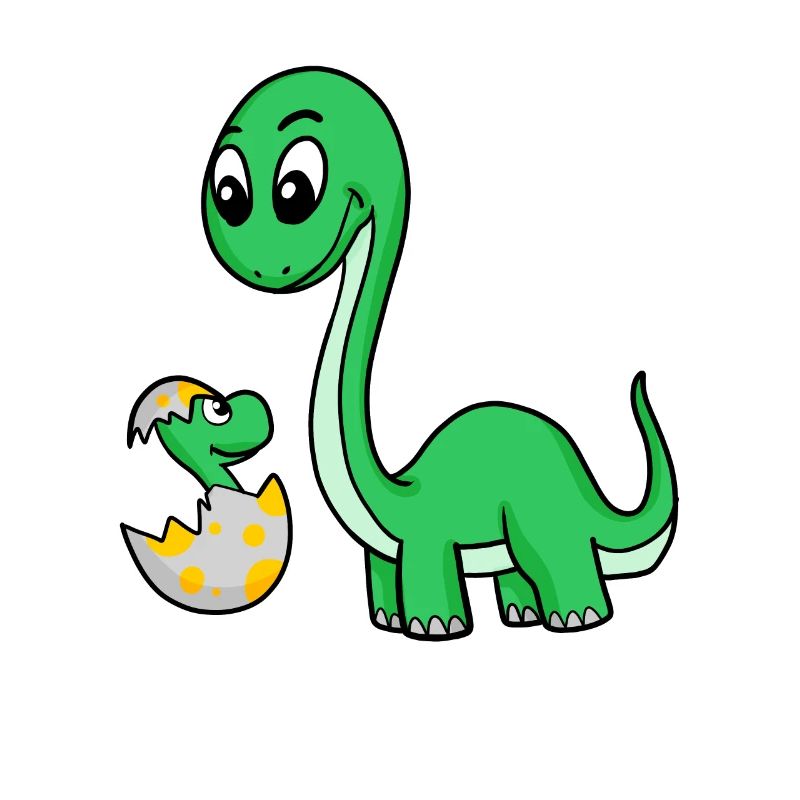 Dinosaurs with Baby Dinosaurs