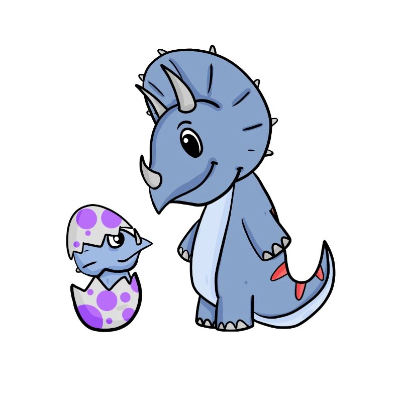 Dinosaurs with Baby Dinosaurs