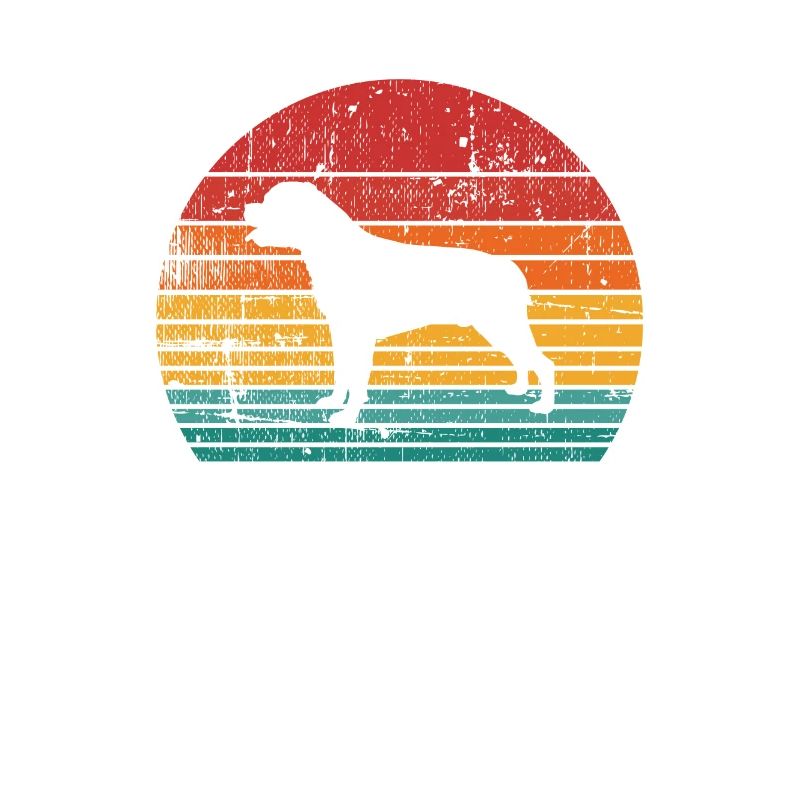 Rottweiler dog lover Retro vintage Gift idea