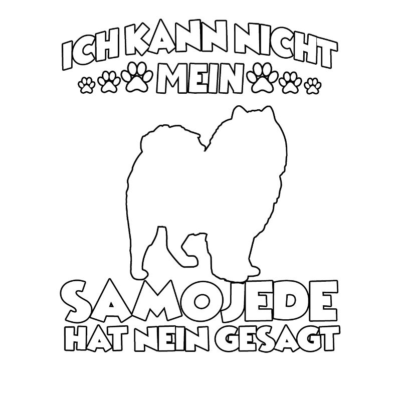 Samojede Hundetraining Motiv Samojeden Gassi