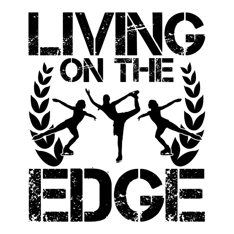 Living On The Edge Funny Ice Skating
