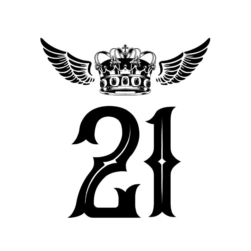 21 Number crown