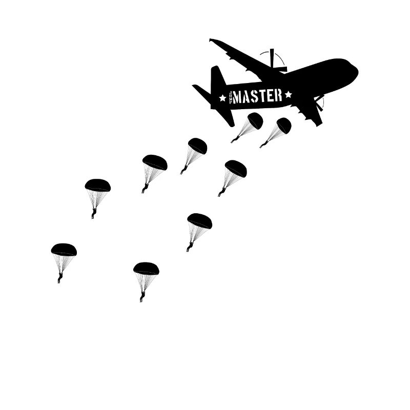 Fallschirmjäger Jumpmaster Flugzeug Absprung