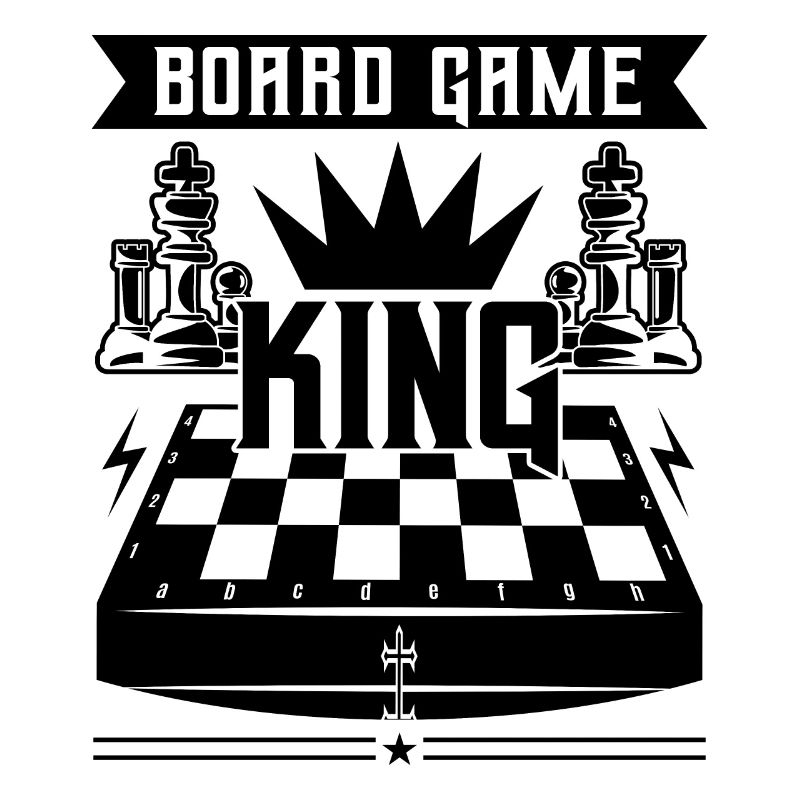 Board Game King Funny Chess Player Quotes