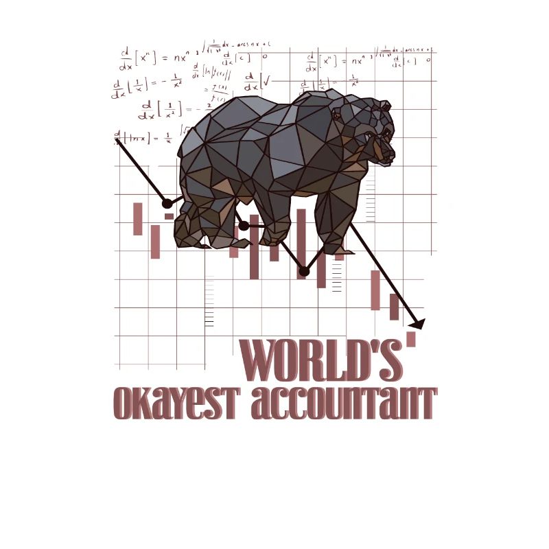 Der beste Buchhalter der Welt Bär Mathe Berechnung