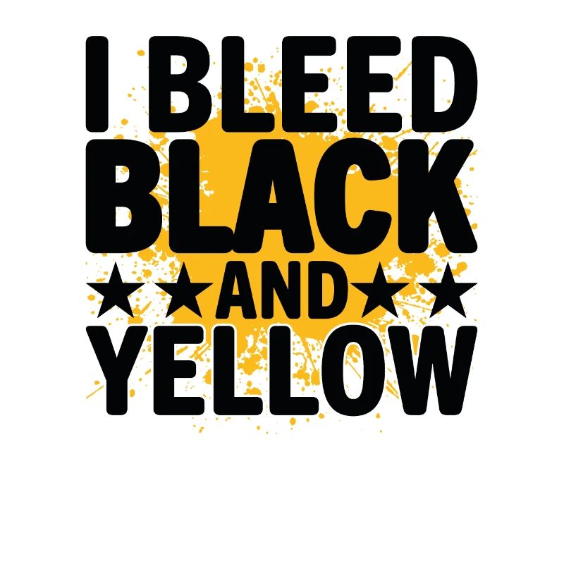 I Bleed Black And Yellow Je Saigne Noir Et Jaune