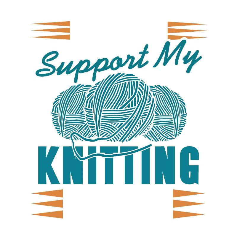 I Work To Support My Knitting Addiction Funny