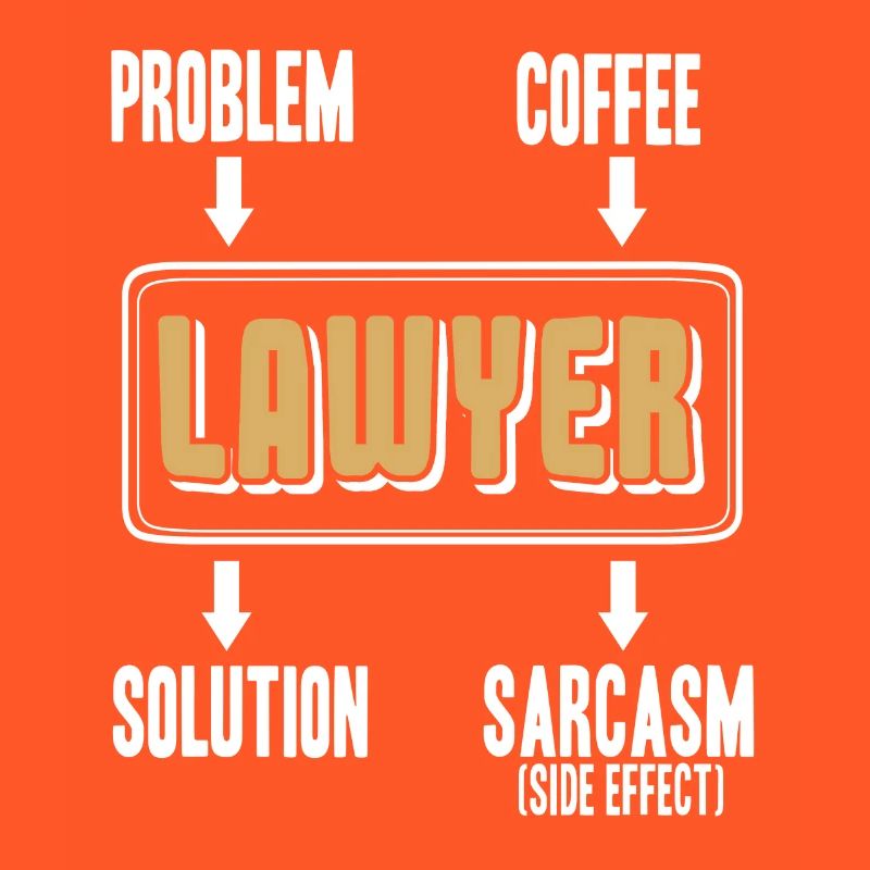 Funny Lawyer Designs Solution Sarcasm T-Shirt