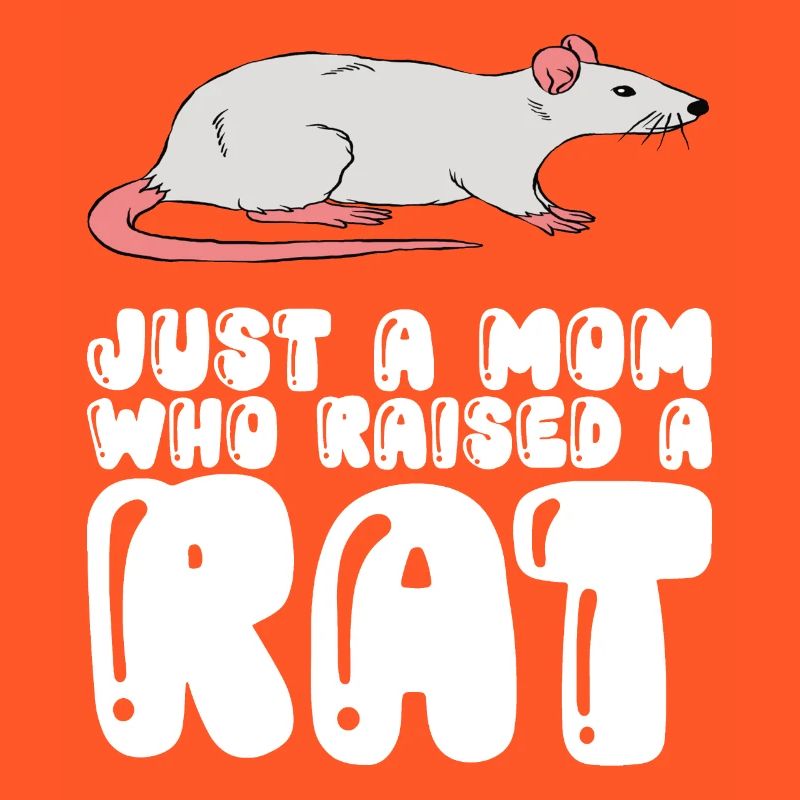 Une seule mère élevant un rat