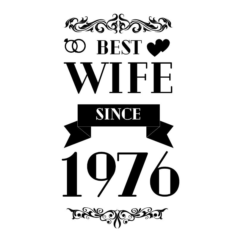 Beste Ehefrau seit 1976 Hochzeitstag