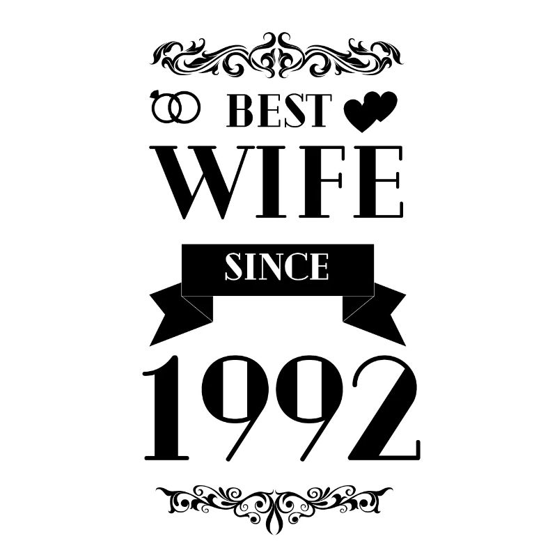 Beste Ehefrau seit 1992 Hochzeitstag
