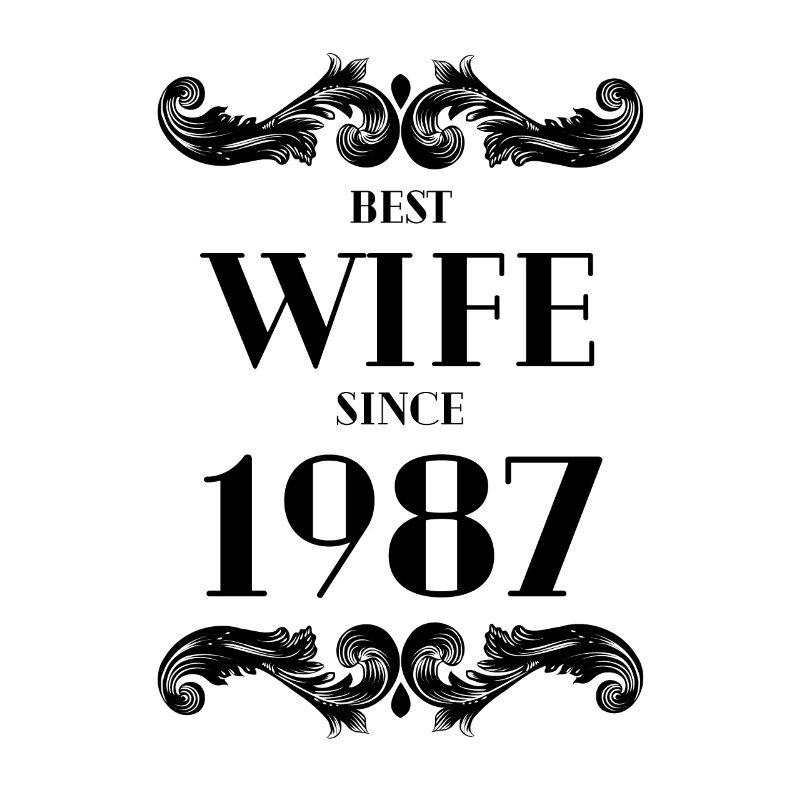 Beste Ehefrau seit 1987 Hochzeit