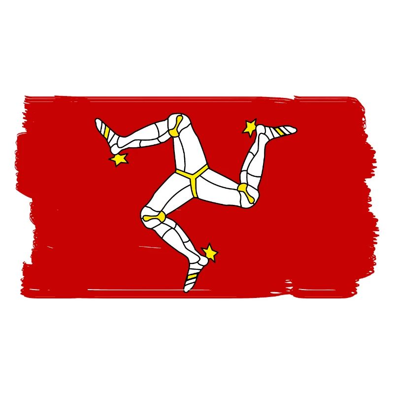 Drapeau de l’île de Man Triskele Drapeau de l’île de Man
