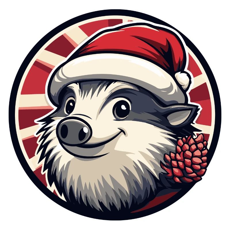 Hérisson animal de Noël