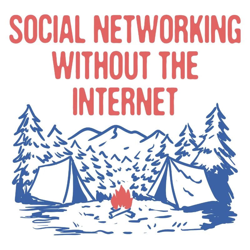 Réseautage sans amis de camping sur Internet