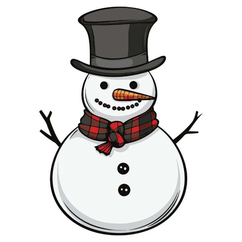 Schneemann Winter Comic