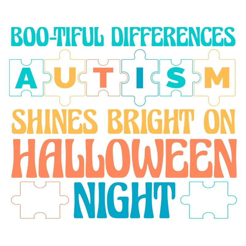 Différences boo-tiful Autisme Halloween
