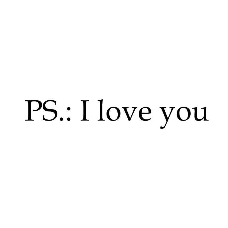 PS.: Ich liebe dich - Liebe - Geschenkidee