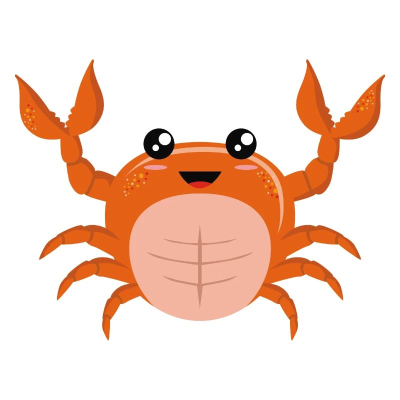 Tiny Soft-shell Orange Crawling Crab