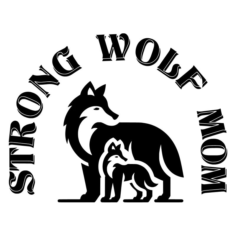Starke Mama Beste Mama Geschenk Wolf Mutter Kind