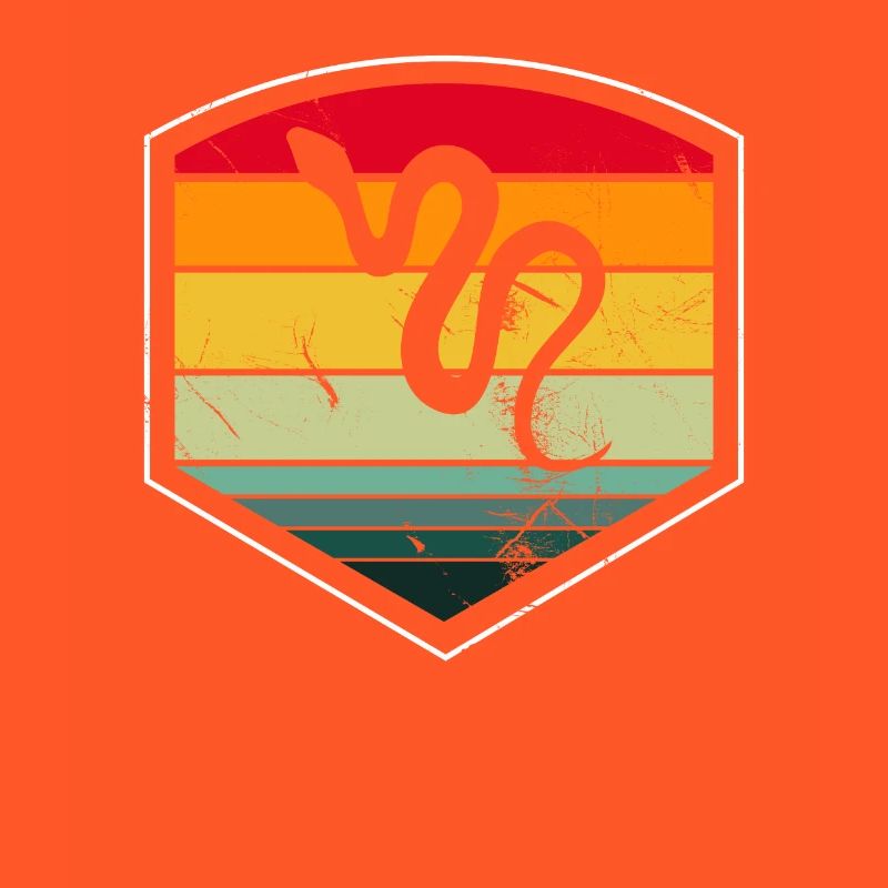 Snake Retro Reptile Python Gift idea